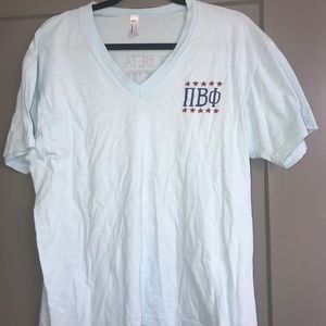 Pi Beta Phi v neck short sleeve shirt